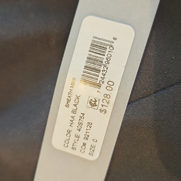 NWT Sam Edelman Sheath Mini Little Black Dress size‎ 0 - Picture 6 of 7